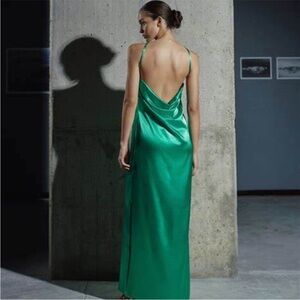 Baobab Collection Vibrant Green Backless Dress